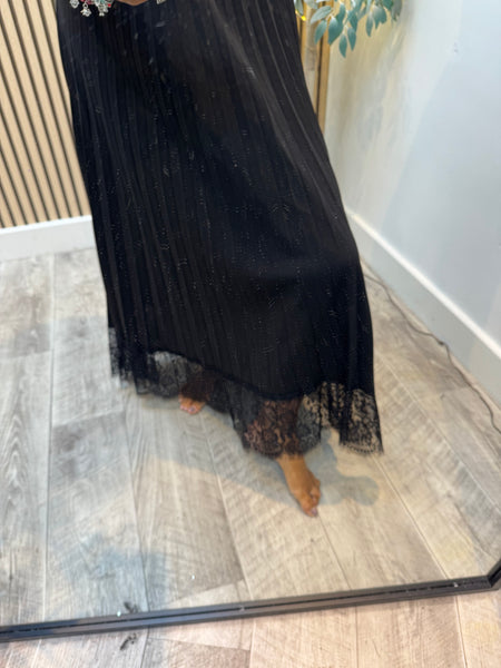 Pleated  Maxi Skirt