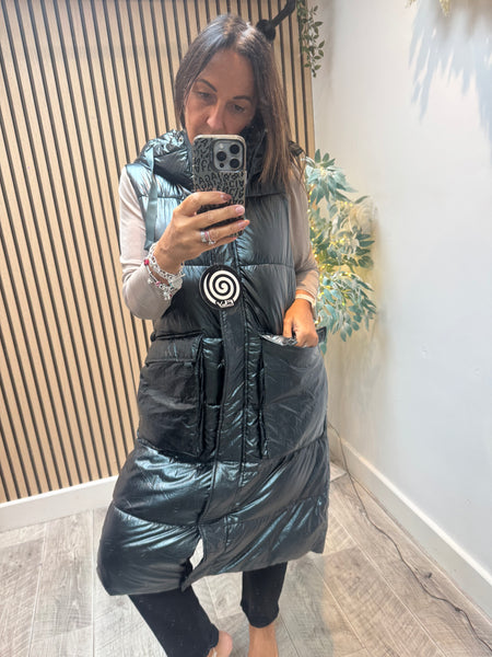 Fly Metallic Quilted Gilet