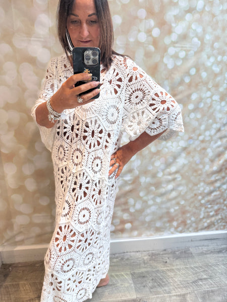 Crochet Midi Dress