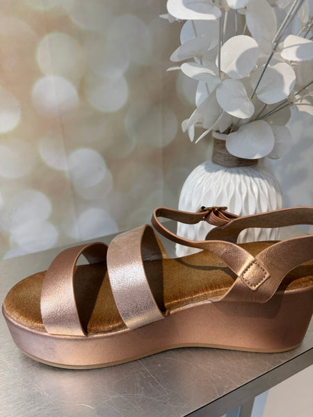Wedge Double Strap Sandal