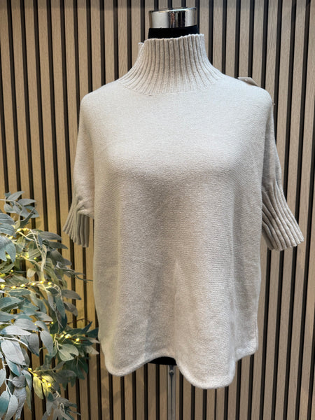 Soft knit Ribbed Neck Jumper