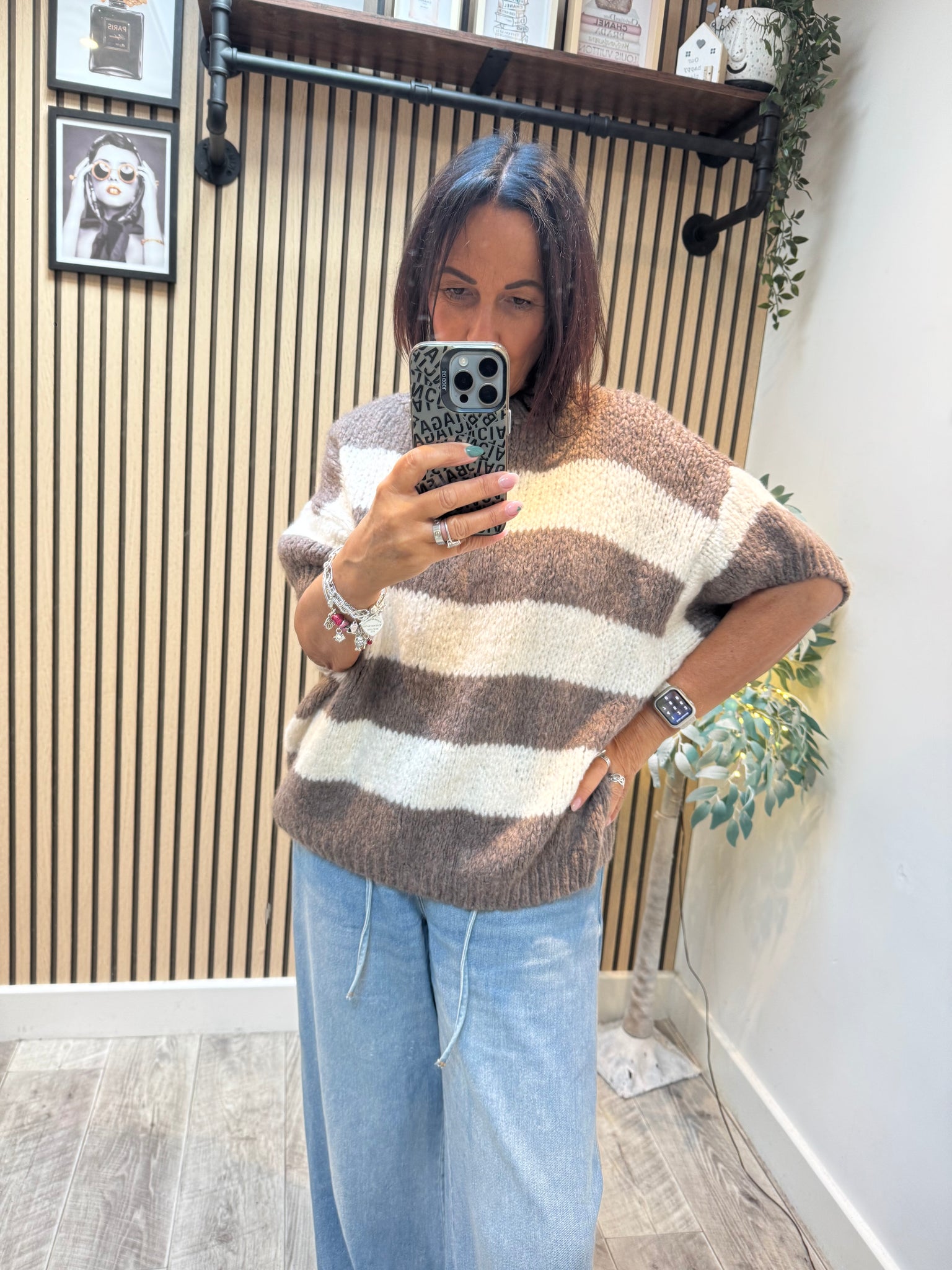 Stripe Chunky Knit Jumper
