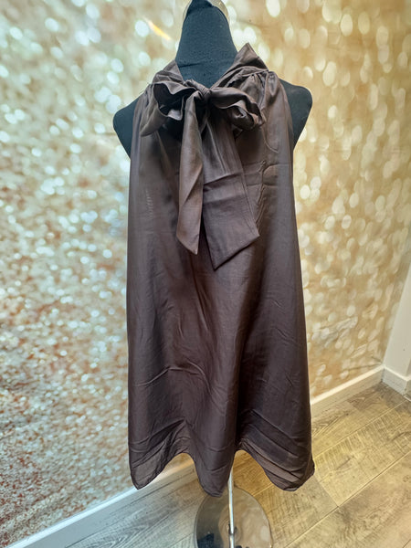 Studio Silky Halterneck Ruffle Dress