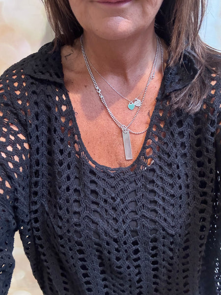 Crochet Fishnet Midi Dress