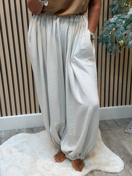 Shimmer Cuffed Balloon Leg Trouser