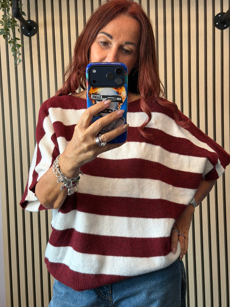Striped soft knit jumper