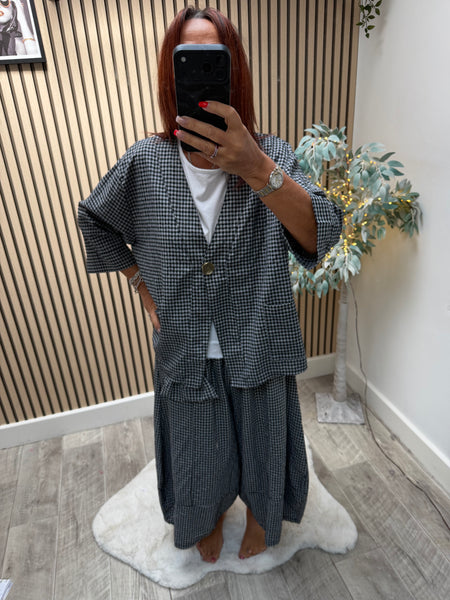 Gingham Swing Jacket