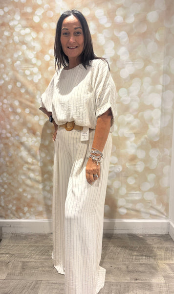 Pinstripe Trouser Set