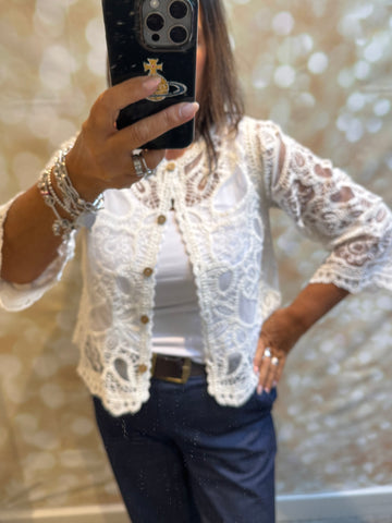 Crochet / Sheer Cardigan