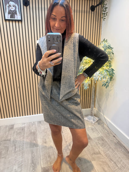 Studio Tweed 2 Piece Skirt/waistcoat Set