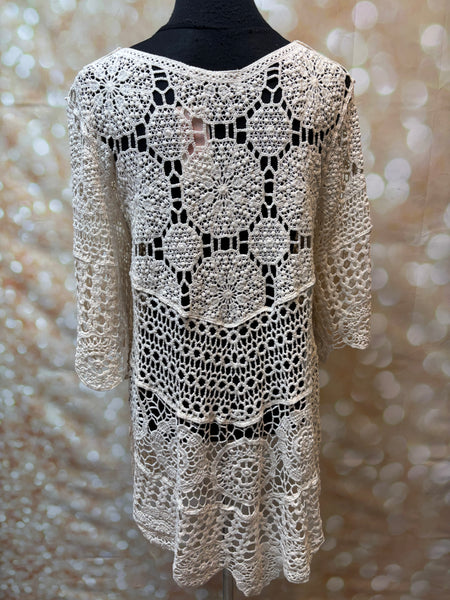 Crochet sheer Dress