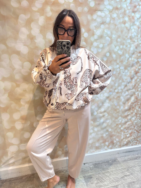 Scuba Leopard Bomber Jacket