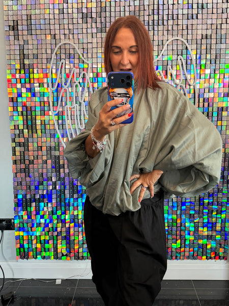 Bubble Sleeve  Oversized Jacket