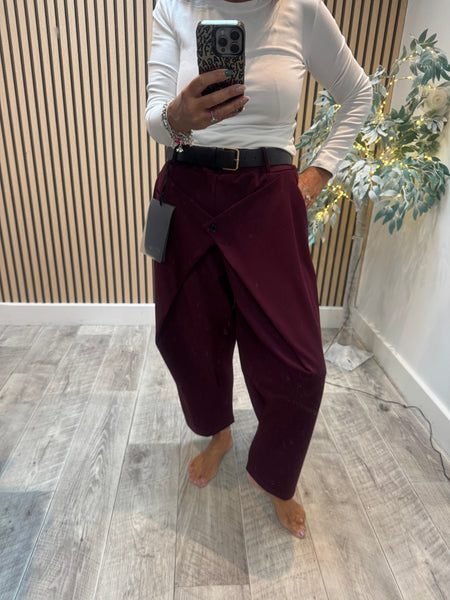 Wrap Front Trousers