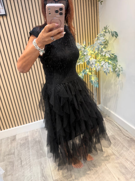 Tulle skirt Knitted Dress