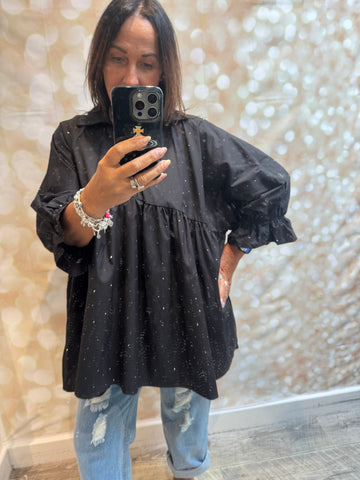 Fly Out Oversized Diamante Shirt