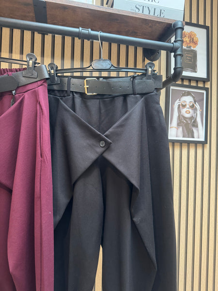Wrap Front Trousers
