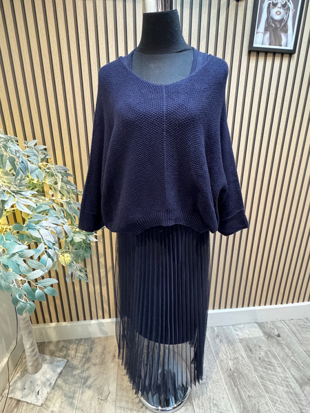 2 Piece Pleated Tulle Dress/Jumper Set