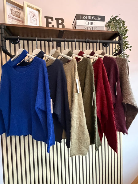 Slash Neck Jumper