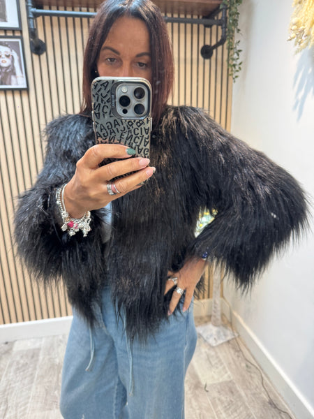 Fur Cropped Jacket