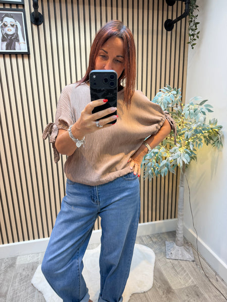 Shimmer Top with Elasticated waist