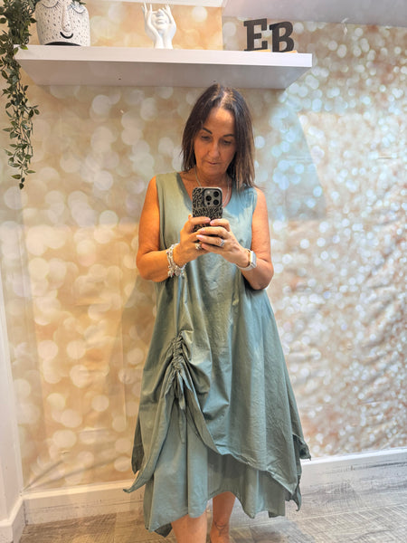 Studio Rouched swing dress