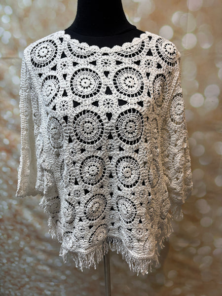 Crochet tassel top