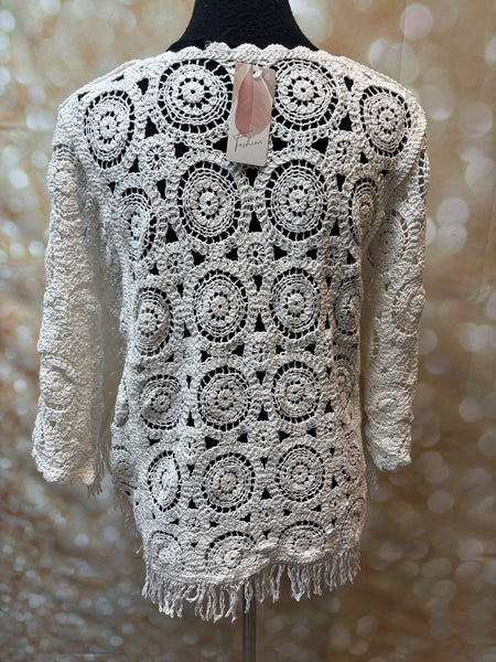 Crochet tassel top