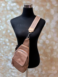 Across body Bag with tapestry strap