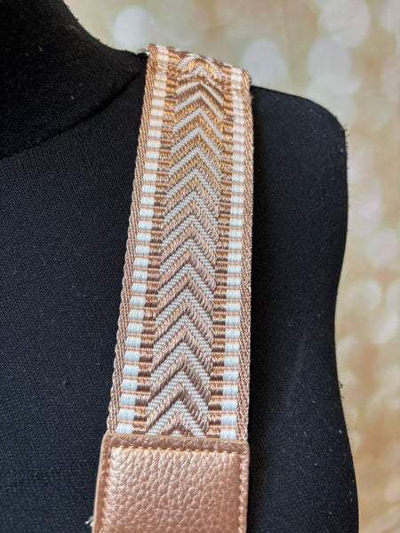 Across body Bag with tapestry strap