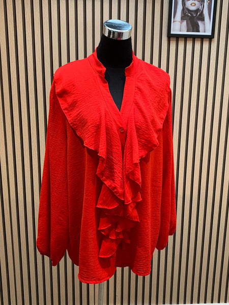 Frill front blouse