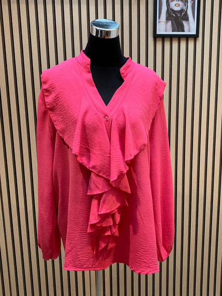 Frill front blouse