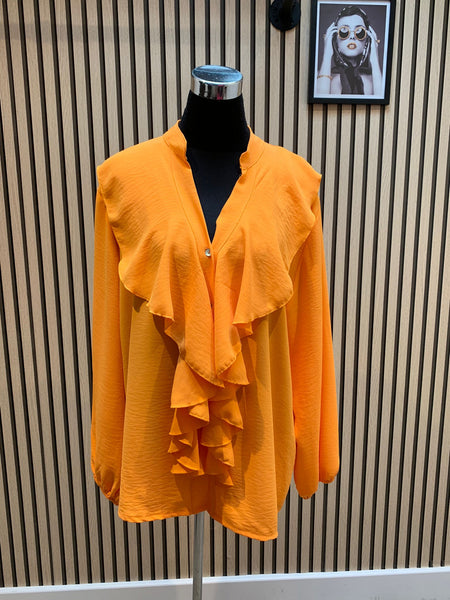 Frill front blouse