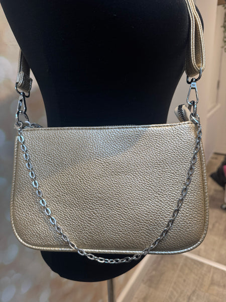 Shoulder bag with chain strap