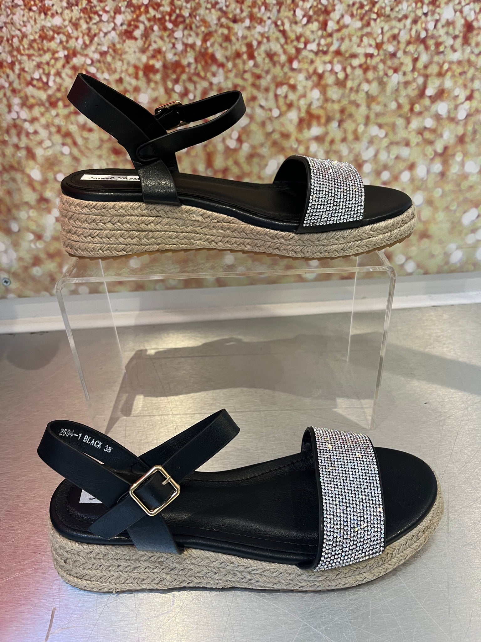 Wedge Diamante  Sandal