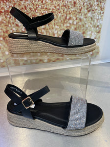 Wedge Diamante  Sandal