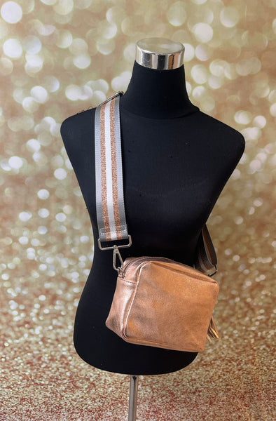 Leather Tassel Bag with Multi Strap