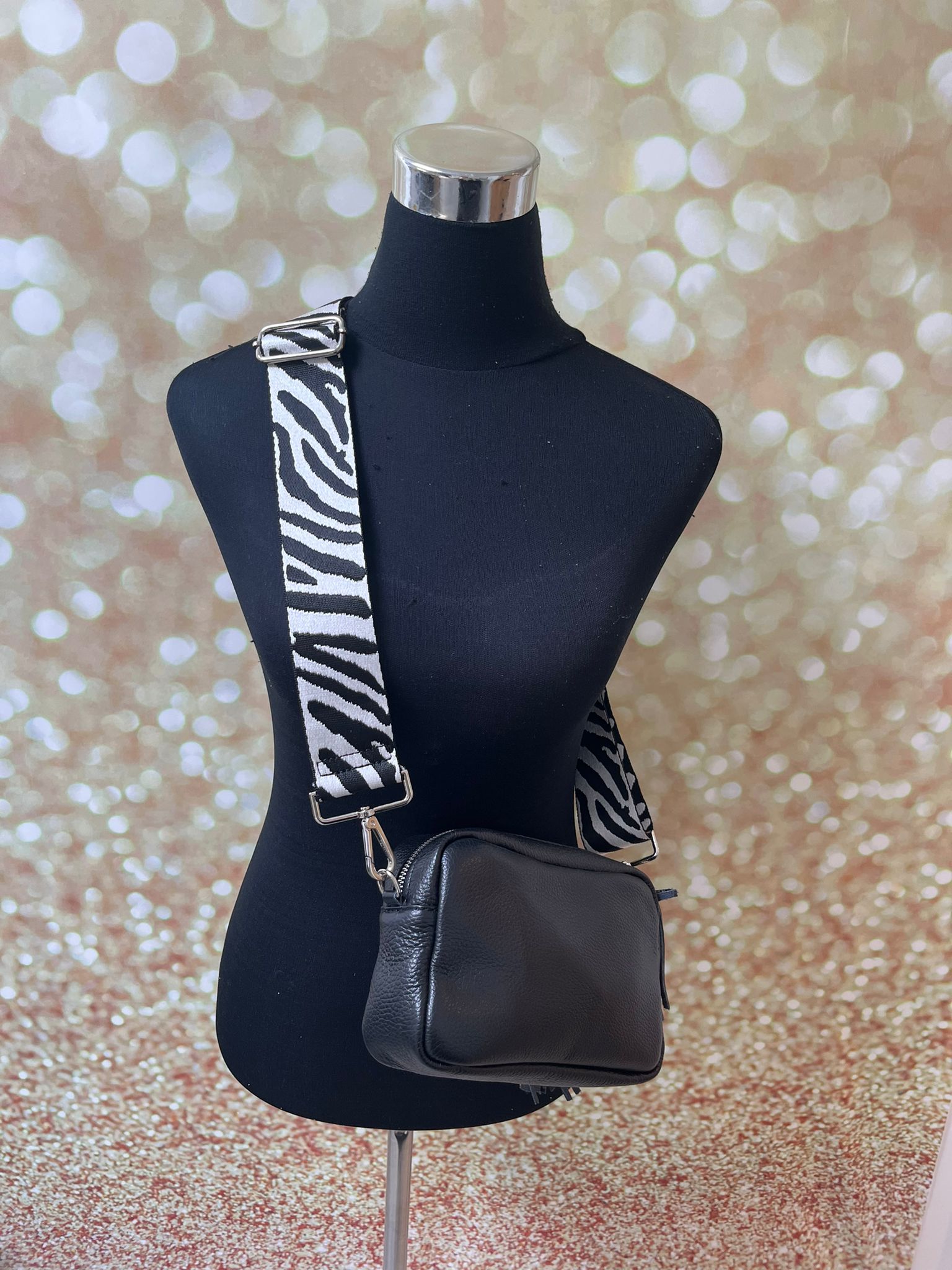 Leather Tassel Bag with Multi Strap